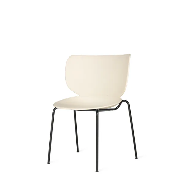 Moooi Hana Dining Chair Oyster White/Black Stackable