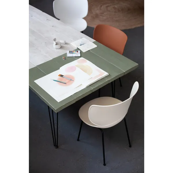 Moooi Hana Matstol Terracotta/Krom