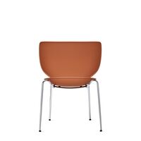Moooi Hana Matstol Terracotta/Krom Stapelbar