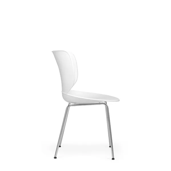 Moooi Hana Matstol Vit/Krom