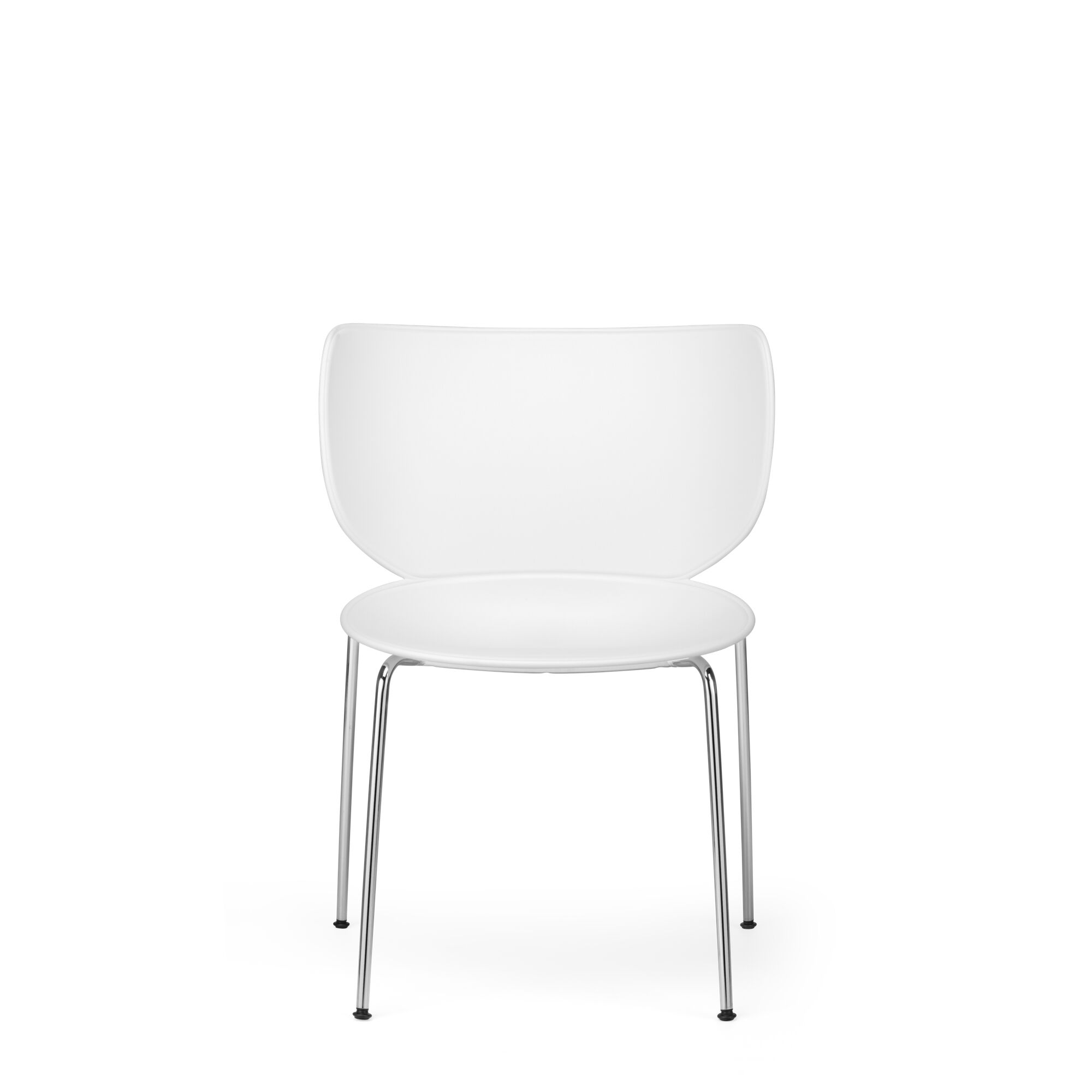 Moooi Hana Spisebordsstol Hvid/Krom Stabelbar
