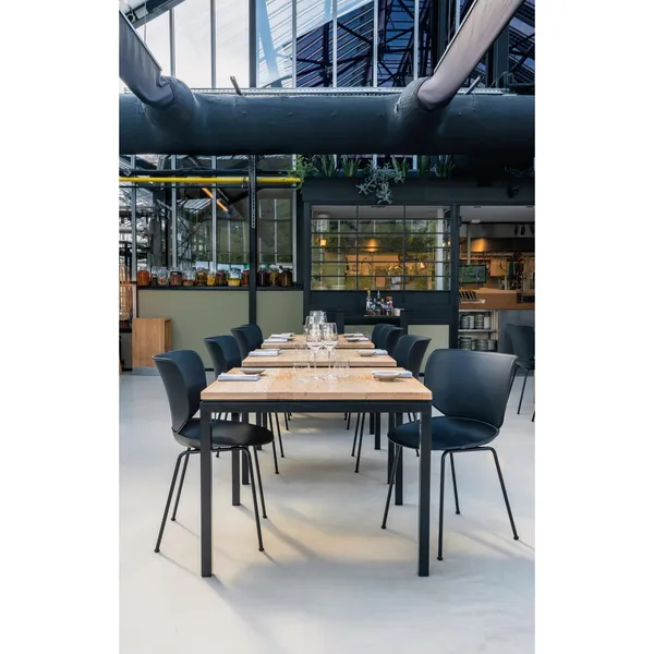 Moooi Hana Eetkamerstoel Wit/Chroom Stapelbaar