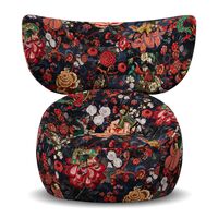 Poltrona Hana Wingback Girevole EA Blu Tokyo/Velluto Blu