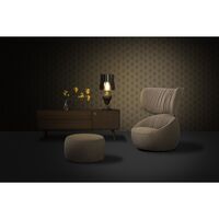Poltrona Hana Wingback Girevole EA Blu Tokyo/Velluto Blu