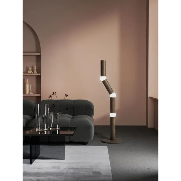 LIGHTBONE Floor Lamp Smoked Oak
