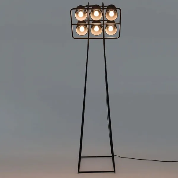 Multilamp Stehlampe Schwarz