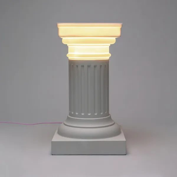 Las Vegas Side Table Lamp White