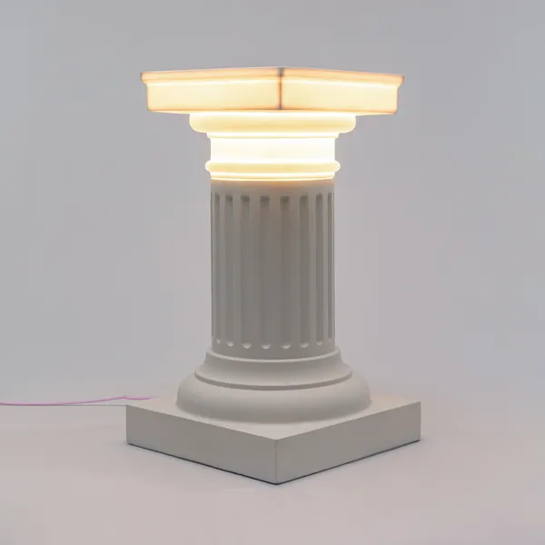 Las Vegas Side Table Lamp White