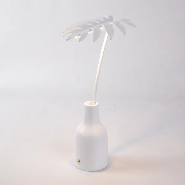 Leaf 2 Bordlampe Hvid