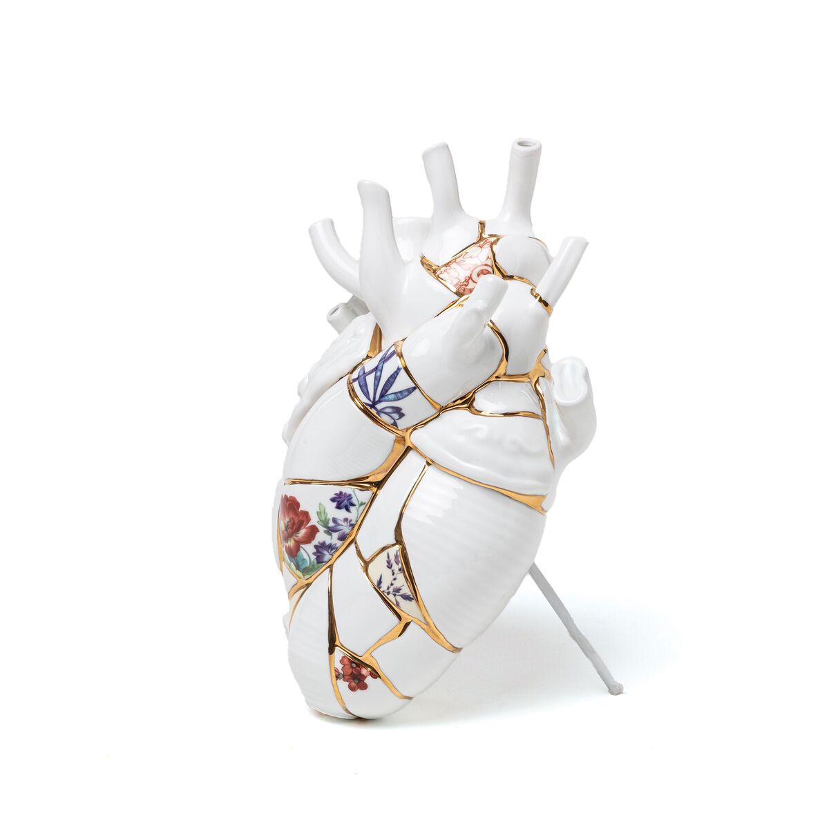 Love In Bloom Kintsugi Vase Hvit/ Multifarget