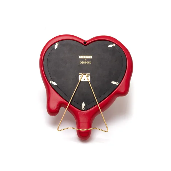 Melted Heart Mirror Red