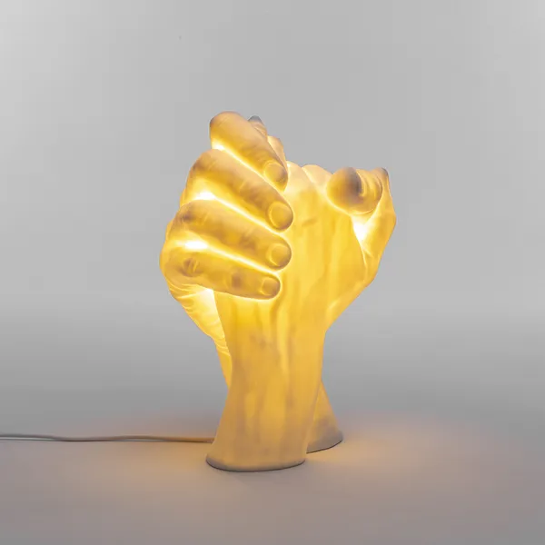 With Me Table Lamp White