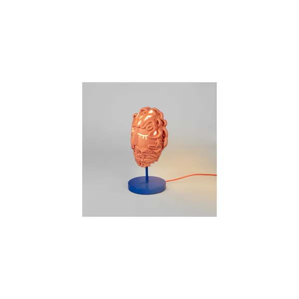 Magna Graecia Collection Ulysse Mask Table Lamp Terracotta/ Blue