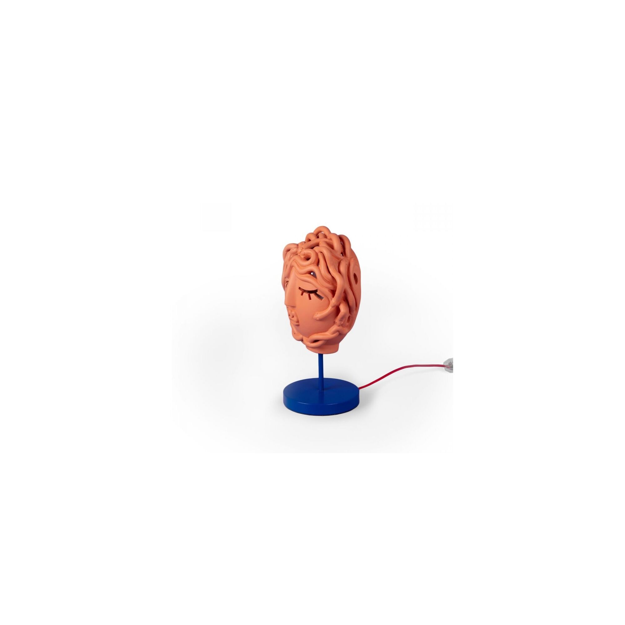 Magna Graecia Collection Medusa Mask Bordslampa Terracotta/ Bl&aring;