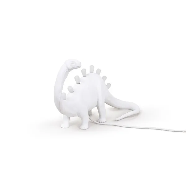 Jurassic Brontosaurus Tischlampe Weiß