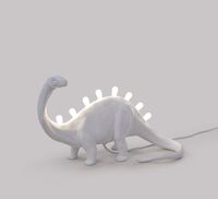 Jurassic Brontosaurus Tischlampe Weiß
