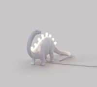 Jurassic Brontosaurus Tischlampe Weiß