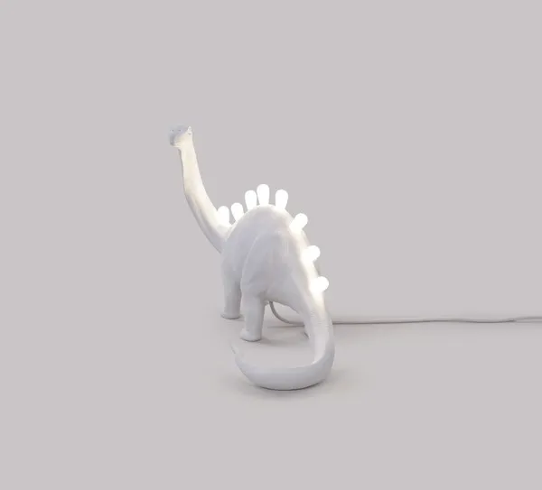 Jurassic Brontosaurus Tischlampe Weiß