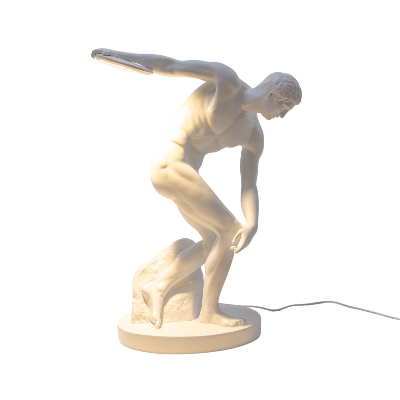 Discobolux Bords-/ Golvlampa Vit