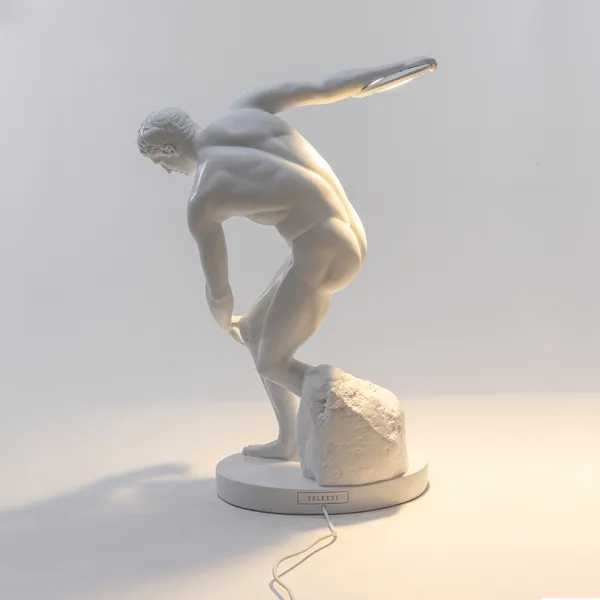 Discobolux Tisch-/ Stehlampe Weiß
