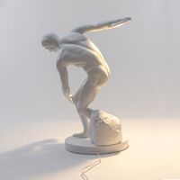 Discobolux Tisch-/ Stehlampe Weiß