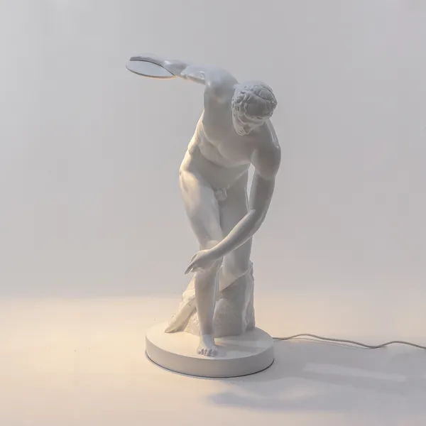 Discobolux Tisch-/ Stehlampe Weiß