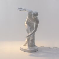 Discobolux Tisch-/ Stehlampe Weiß
