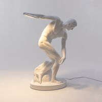 Discobolux Tisch-/ Stehlampe Weiß