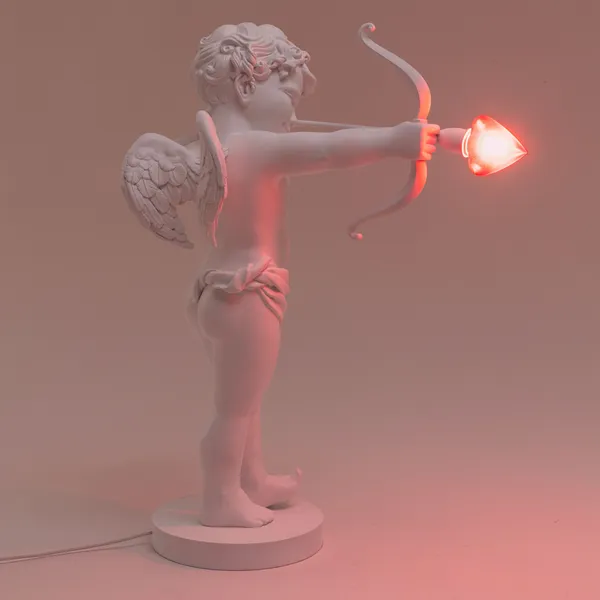 Cupid Table/ Floor Lamp White