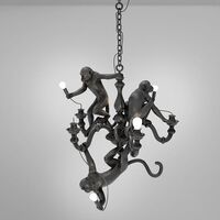 Monkey Kronleuchter Schwarz
