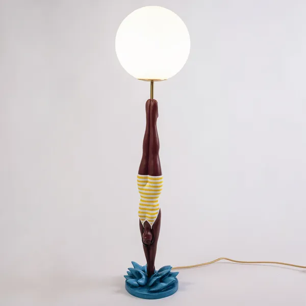 Lady Diver Table Lamp Yellow/ Multicolored
