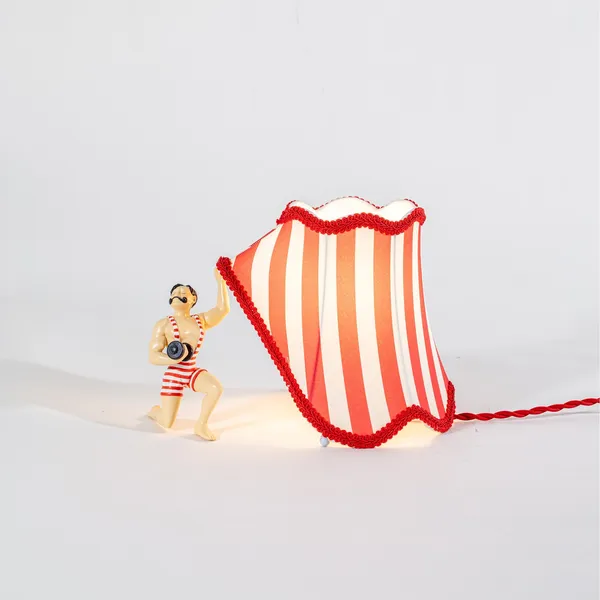 Circus Abatjour Man Table Lamp Multicolored