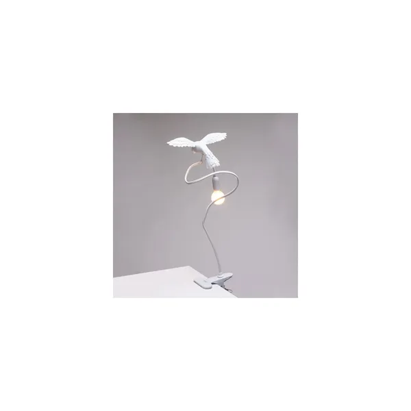 Sparrow Cruising Table Lamp With Clip White