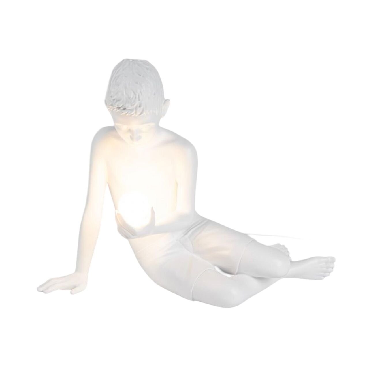 Inner Glow Mini Boy Bordslampa Vit