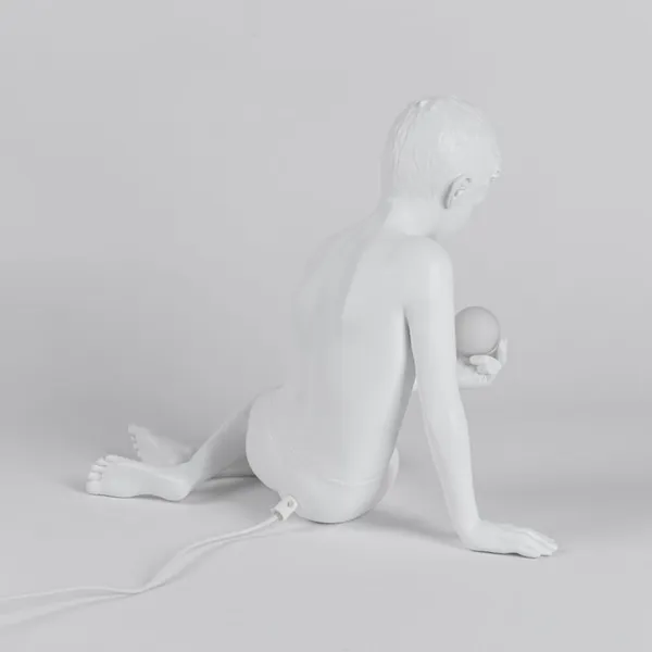 Inner Glow Mini Boy Table Lamp White