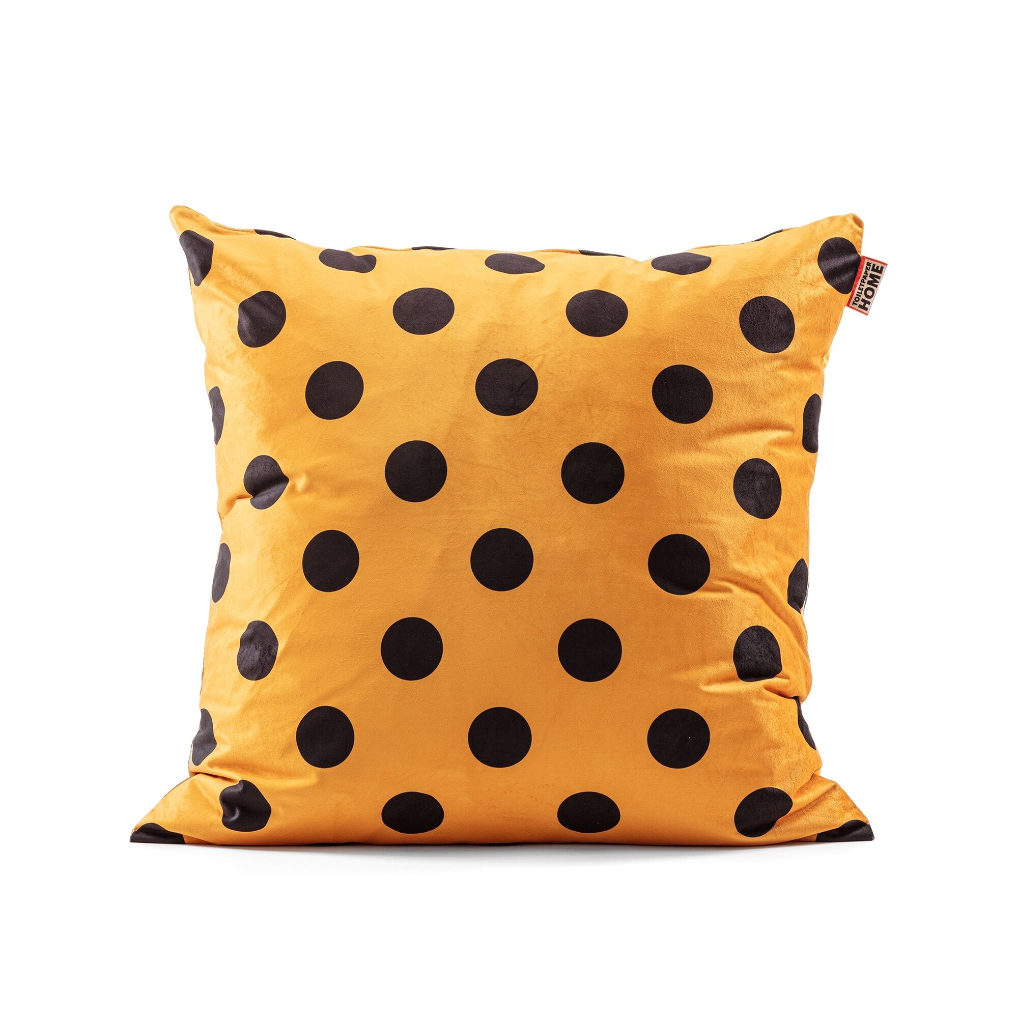 Toiletpaper Home Oreiller Grand Jaune/ Noir