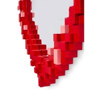 Pixel Heart Spegel Röd