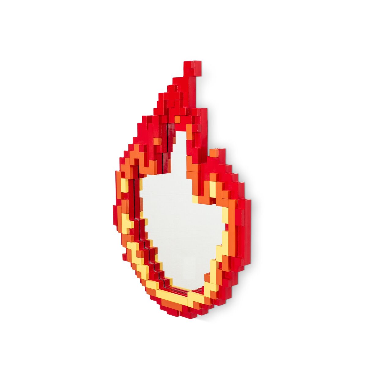 Pixel Flame Spiegel Rot/ Orange/ Gelb