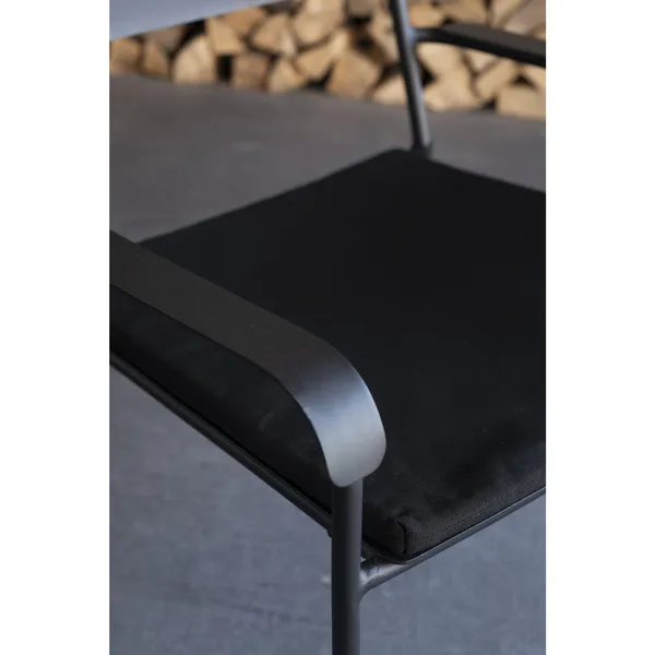 August Outdoor Armchair Black