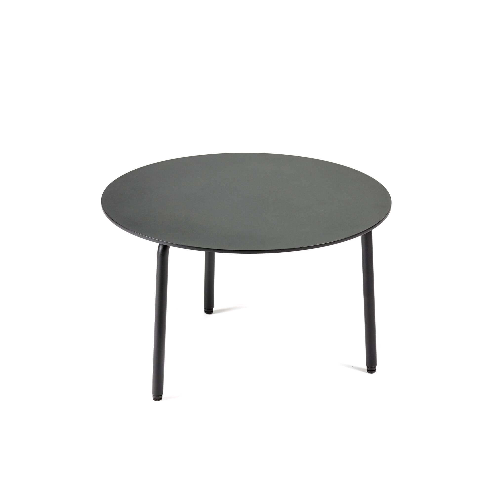 August Table d'Appoint Ronde M Noir