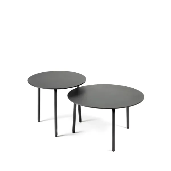August Side Table Round M Black