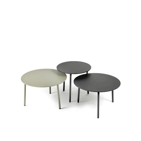 August Side Table Round M Black