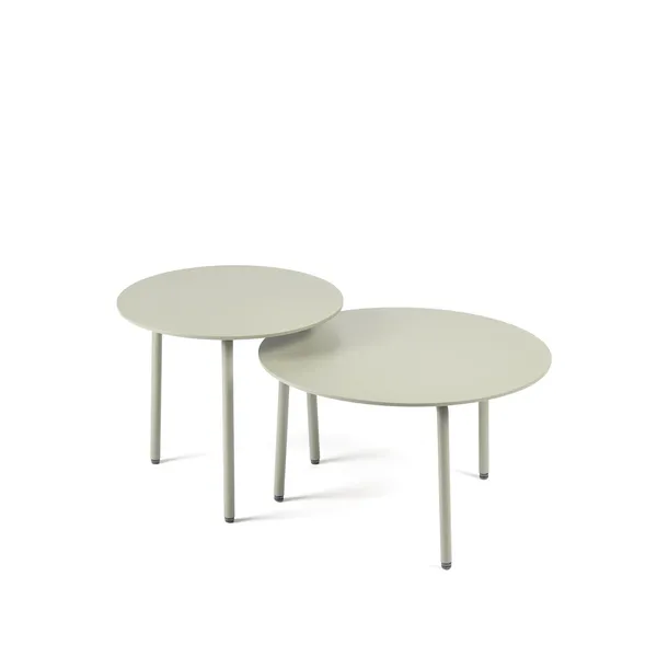 August Side Table Round M Eucalyptus Green