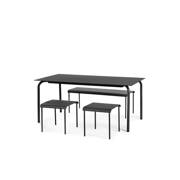 August Garden Table L Black