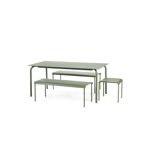 August Garden Table L Eucalyptus Green