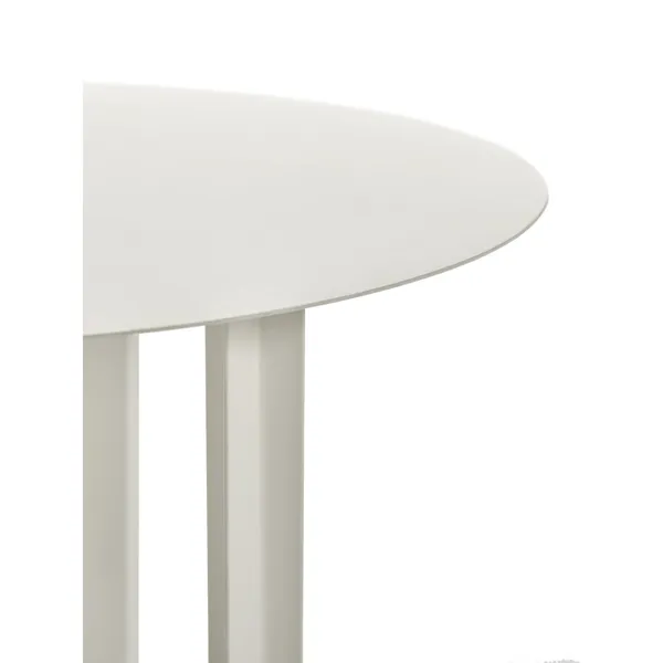Metal Sculptures Side Table M Cream
