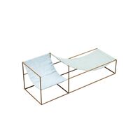 Poltrona Duo Seat con Struttura Senape Blu/ Verde