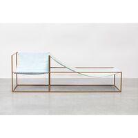 Poltrona Duo Seat con Struttura Senape Blu/ Verde