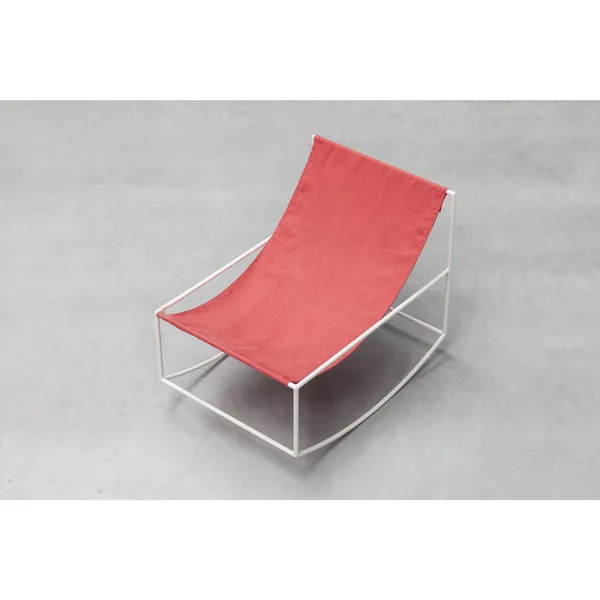 Mecedora Blanco/ Rojo