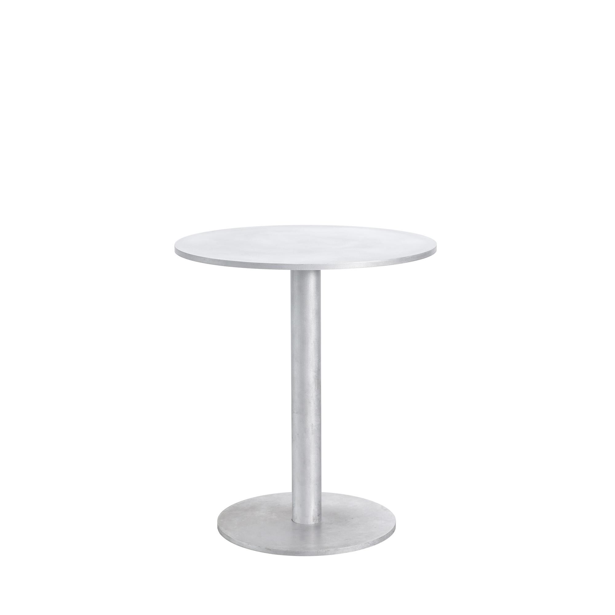 Alu Spisebord Rund 65 Aluminium